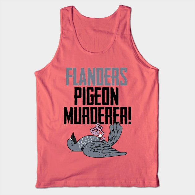 General Melchett Flanders Pigeon Murderer Tank Top by Meta Cortex